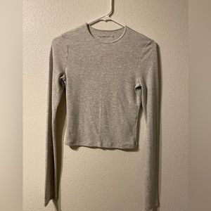 Abercrombie & Fitch Light Grey Long Sleeve